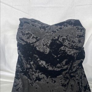 Jessica Simpson Black Velvet Strapless Dress
